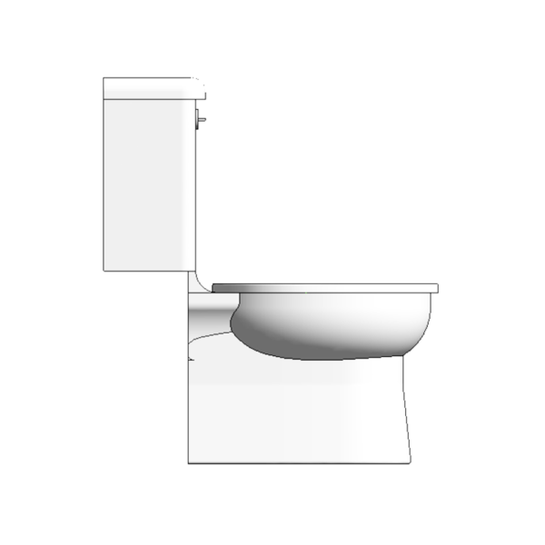 Close Coupled 350mm Junior WC Set for School Toilets