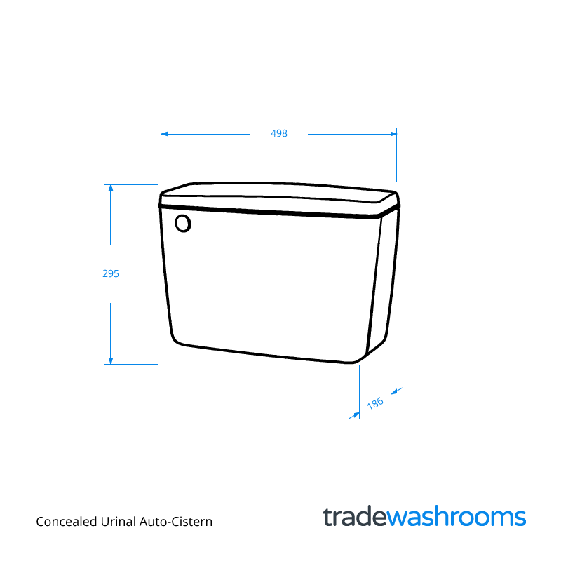 Concealed Urinal AutoCistern 4.5 or 9 Litre Capacity • URCONASYP