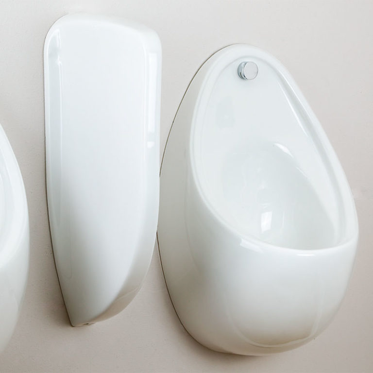 3x Concealed Trap Urinal Set UR60CONSET3 • Triple Urinal Set