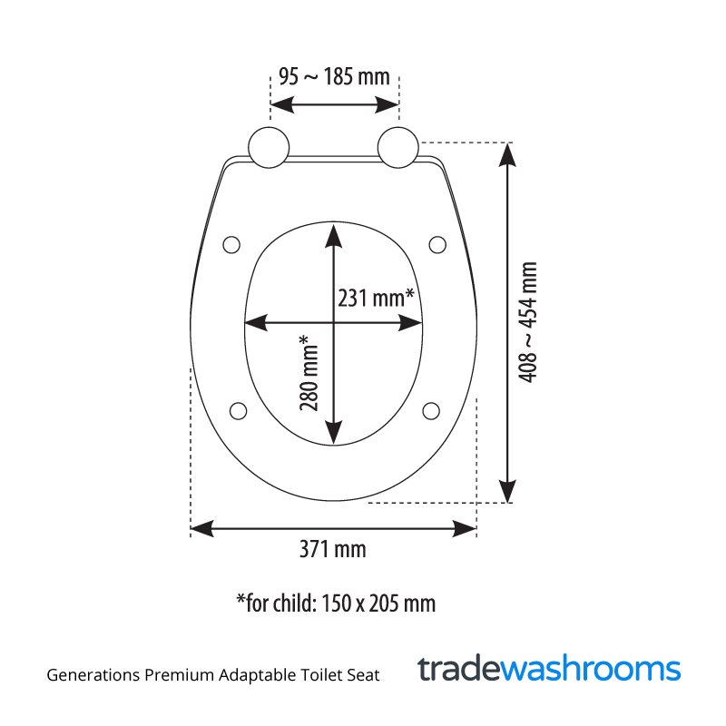 Generations Premium Adaptable Toilet Seat • Siamp 95822310