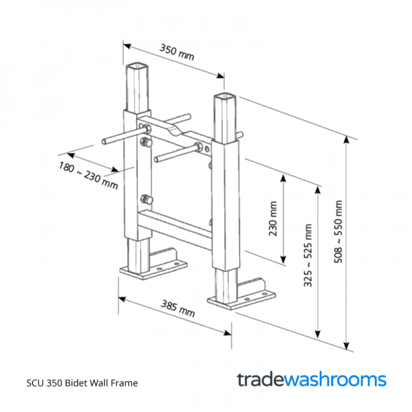 Wall Hung Toilet Frame Siamp SCU 350 [31250510]